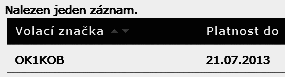 OK1KOB v databázi ČTU